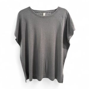 Athleta Slate Gray Short Sleeve Oversized T Shirt- Size Small